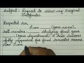 Application for Original Certificates to the Principal // Letter in Cursive Handwriting