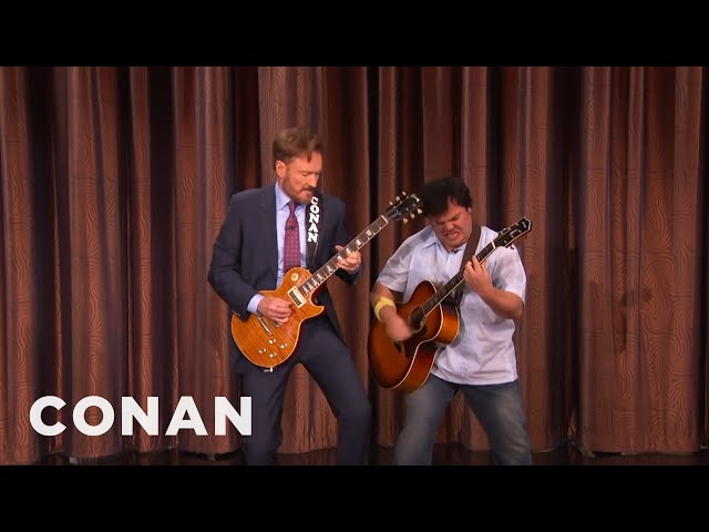 Conan And Jack Black's Guitar Battle | CONAN on TBS class=