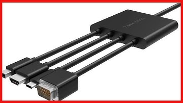 Belkin Multiport Adapter, HDMI Digital AV Adapter – Mini DisplayPort, USB-C, HDMI, VGA to HDMI Adapt