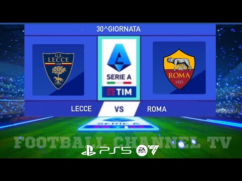 EA SPORTS FC 24 LECCE VS ROMA  - 30^ Giornata - Serie A 2023-2024 PS5 4K60