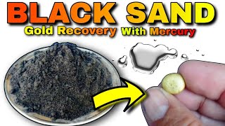 Black Sands Gold Recovery With Mercury in Hindi /  Gold Recovery From Black Sands #goldrecovery