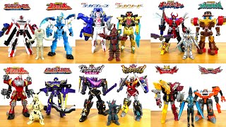 スーパー戦隊の変形合体ロボットが異色コンビで戦うぞ!ゴジュウジャーやブンブンジャーのロボットがコンビを組んで怪獣と対決だ!