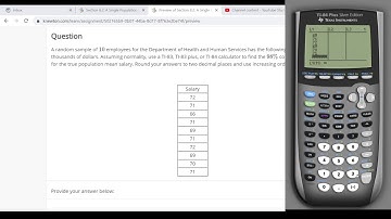 Calculate a Confidence Interval for the Mean, population standard deviation unknown - Calculator #1