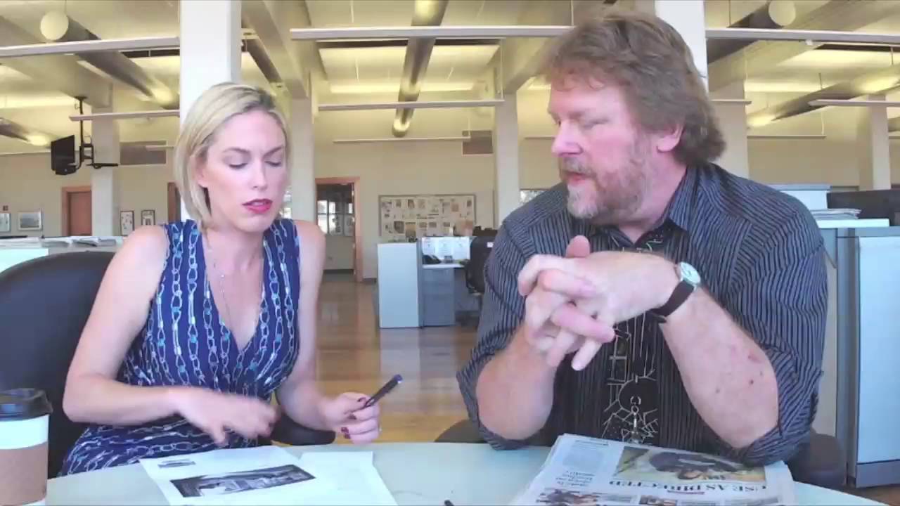 newspaper mockup A big man discusses his experience with tiny homes