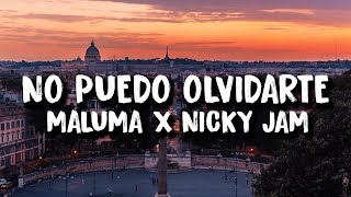 Maluma - No Puedo Olvidarte (Letra/Lyrics)