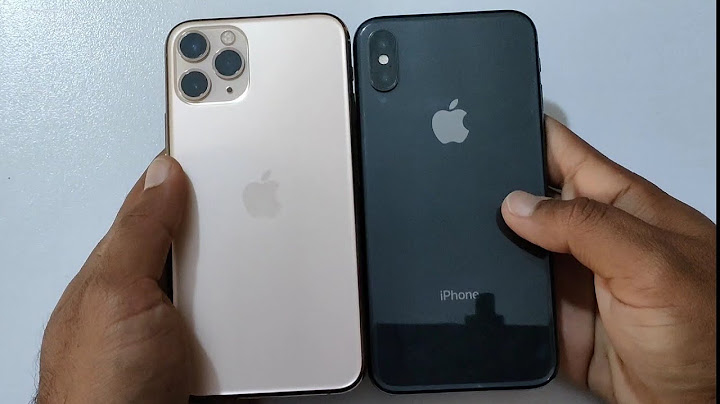 So sánh kích thước iphone x và 11 pro