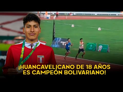 ¡El más rápido! Huancavelicano de 18 años es campeón de los Juegos Bolivarianos 2024