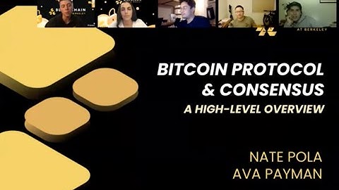 Lecture 1: Bitcoin Protocols and Consensus: A High Level Overview