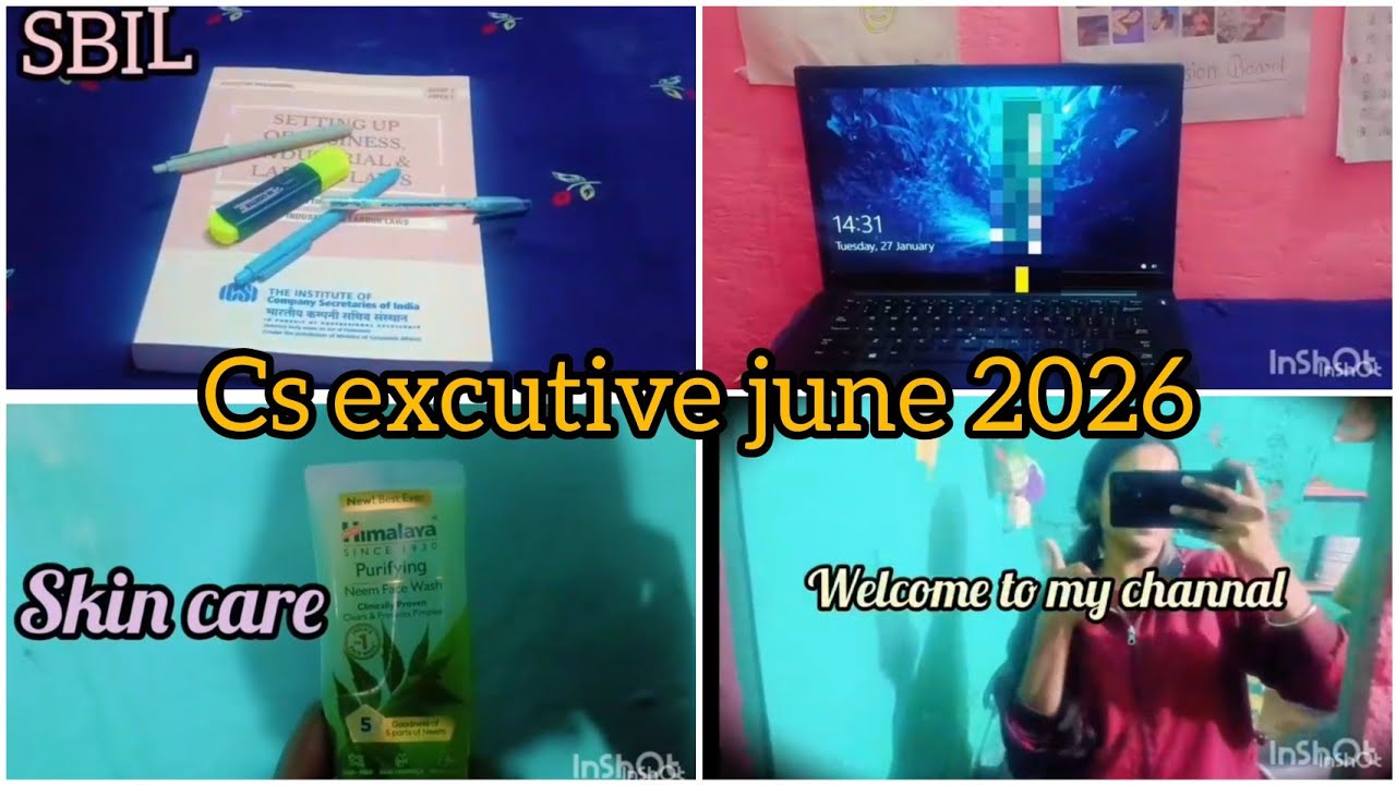 Night Study Vlog | CS Executive June 2026 Preparation 📚✨