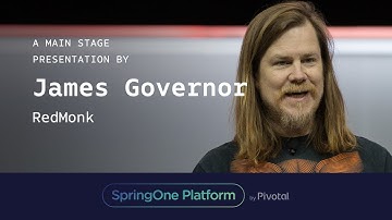 James Governor at SpringOne Platform 2017