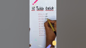 Learn Table Of 12 Easily || Magical Trick #short #reel #trending #cbse #ncert #math