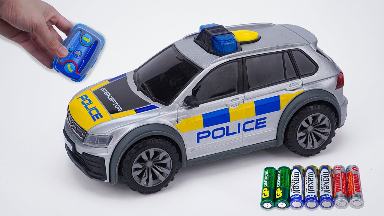 Unboxing RC Street Force Police Car, RC Water Bomb Tank, Dickie Toys Police SUV