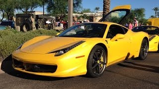 Beautiful pair of ferraris, by the same owner, note license plate. at
cars and coffee in scottsdale arizona october 2013 thanks for watching
please subsc...