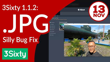 New update v 1.1.2 of 3Sixty the free virtual tour maker software for Windows & tips using GoPro Max