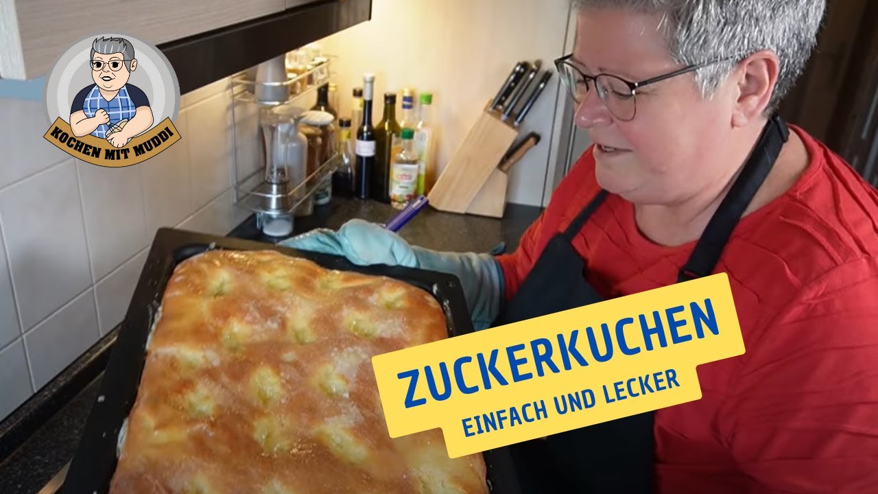 Zuckerkuchen oder Butterkuchen einfach und lecker