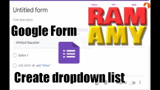 How to create a dropdown list easily on google forms