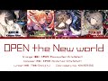 OPEN the New world / SHINY COLORS / 歌詞 Color coded lyrics