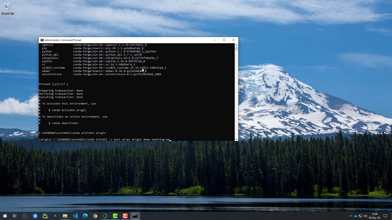 Conda and ArcGIS Pro 2.7