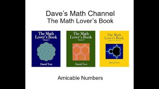 The Math Lover's Book: Section 2 5, Lesson 3: Amicable Numbers
