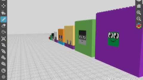 Numberblocks Draw Bricks Squares