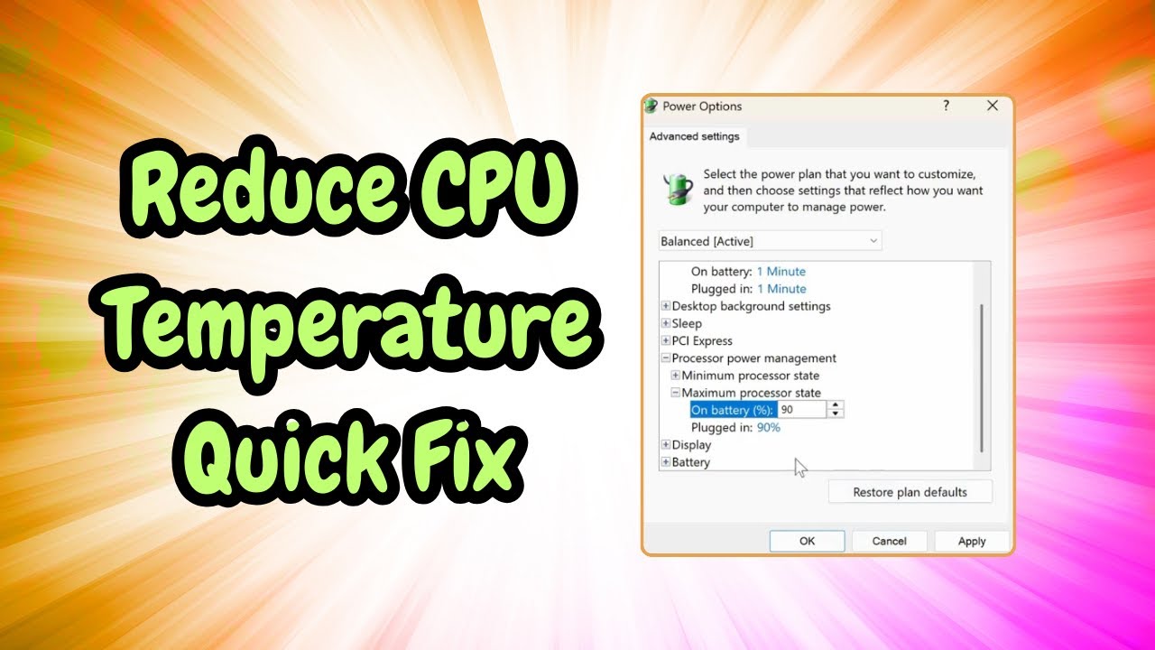 How To Reduce CPU Temperature On Your PC/Laptop Quickly (2025) - YouTube