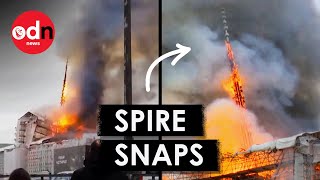 The Moment Spire COLLAPSES in Massive Fire at Copenhagen Stock Exchange by On Demand News 4,600 views 12 days ago 1 minute, 50 seconds