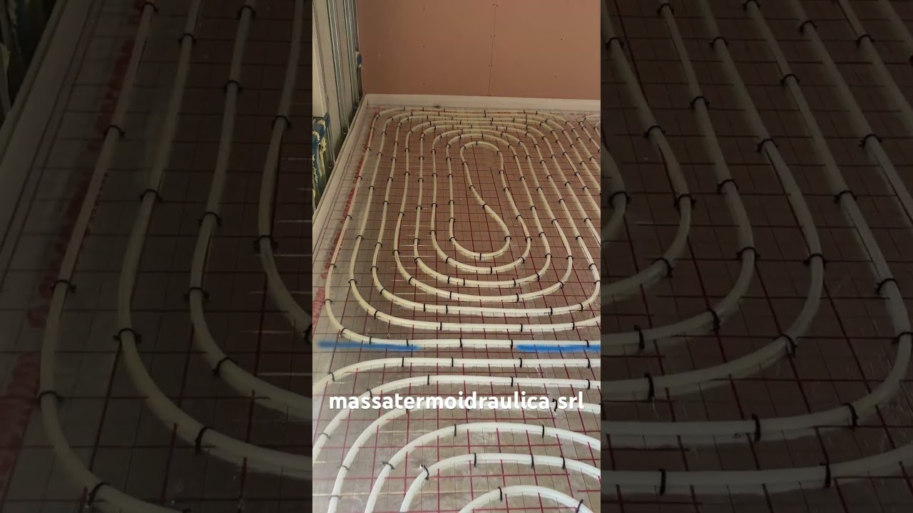 Posa impianto di riscaldamento radiante a pavimento 