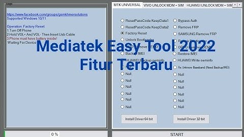 Mediatek Easy Tool 2022