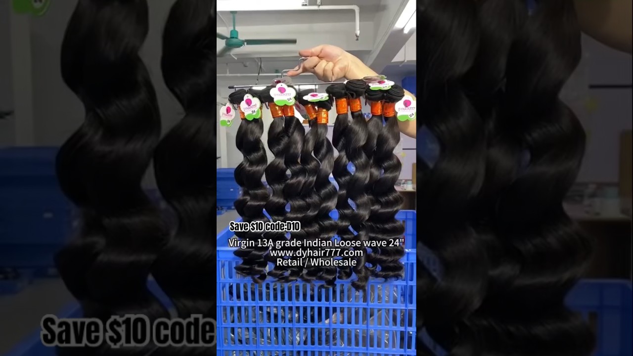 Dyhair777 13A grade indian loose wave bundles 24 inch ❤️🌹