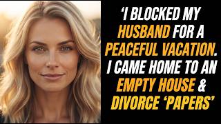 I Blocked My Husband For A Peaceful Vacation. I Came Home To An Empty House & Divorce Papers: