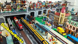 LEGO City Build, Tunnels and Running Trains!