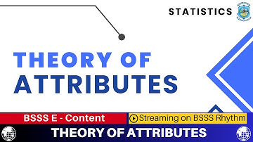 Theory of Attributes  #Statistics