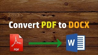 Convert PDF to DOCX