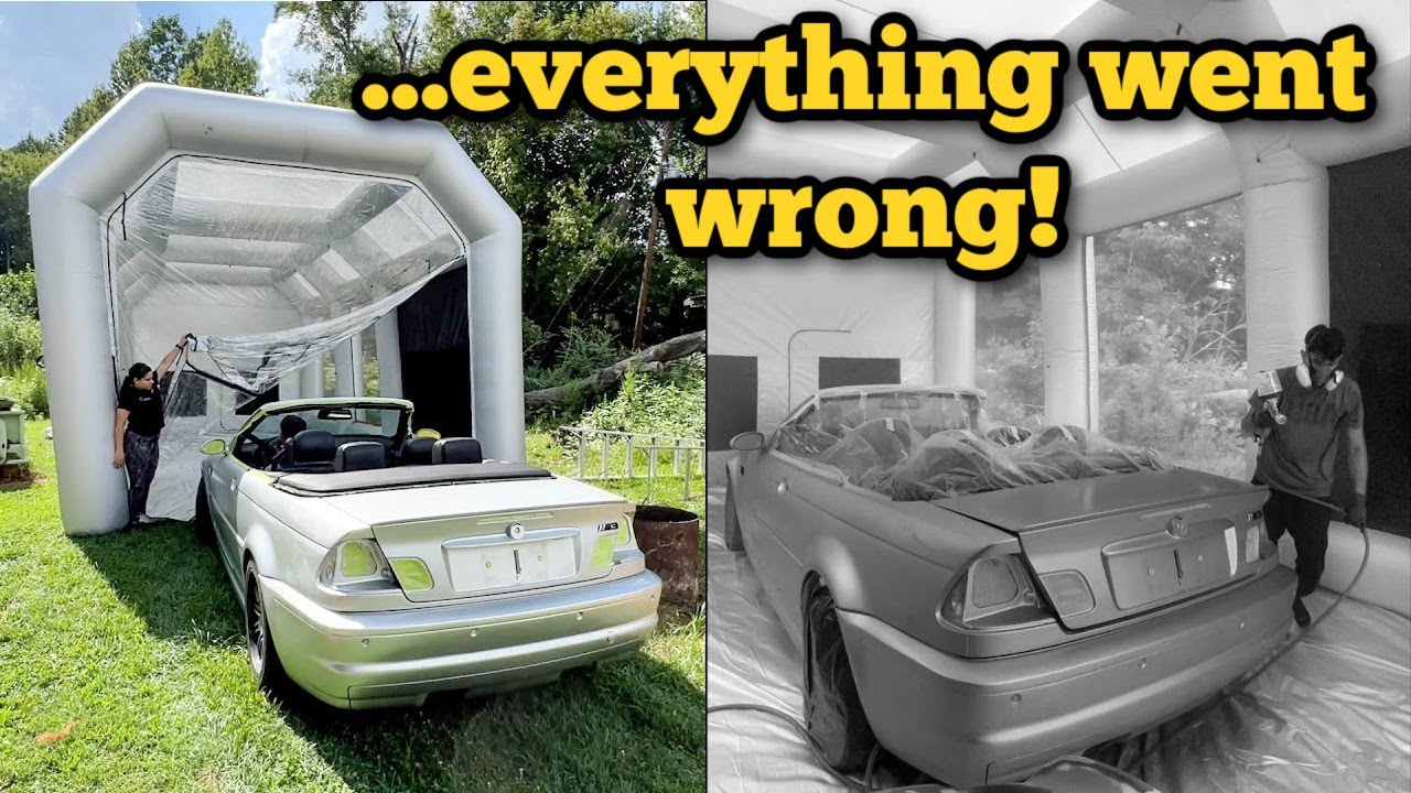 Painting Our $4500 BMW E46 M3...IT WAS A DISASTER!