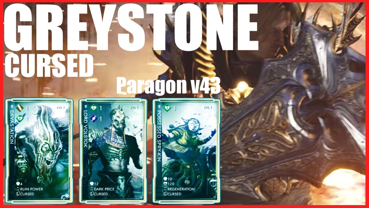 GREYSTONE Off  Game-play Cursed Deck._. Paragon v43 OMG