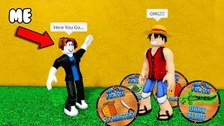 Giving Noobs Their Dream GAMEPASS in Blox Fruits!