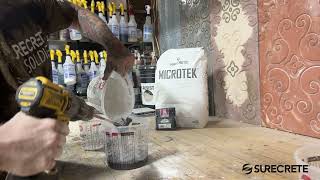 Create Smooth Finish Looking Concrete using MicroTek and Dove Grey SC Color Pack
