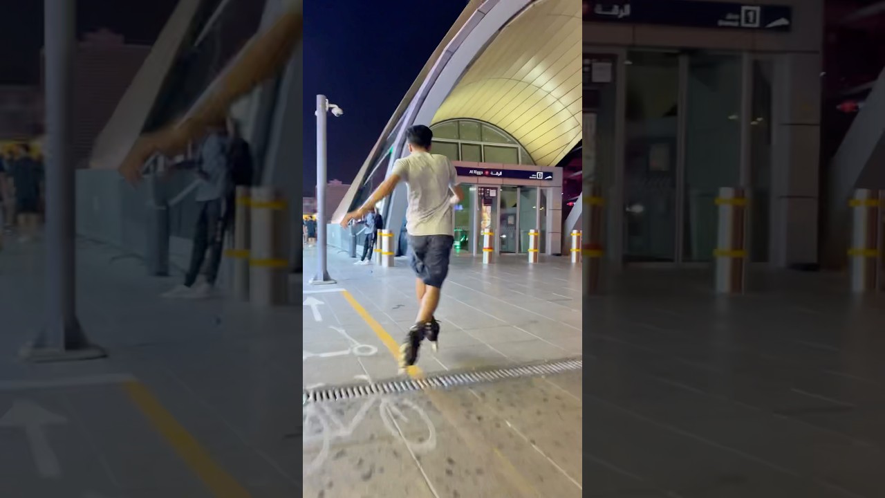 Skating in Dubai street 🛼 