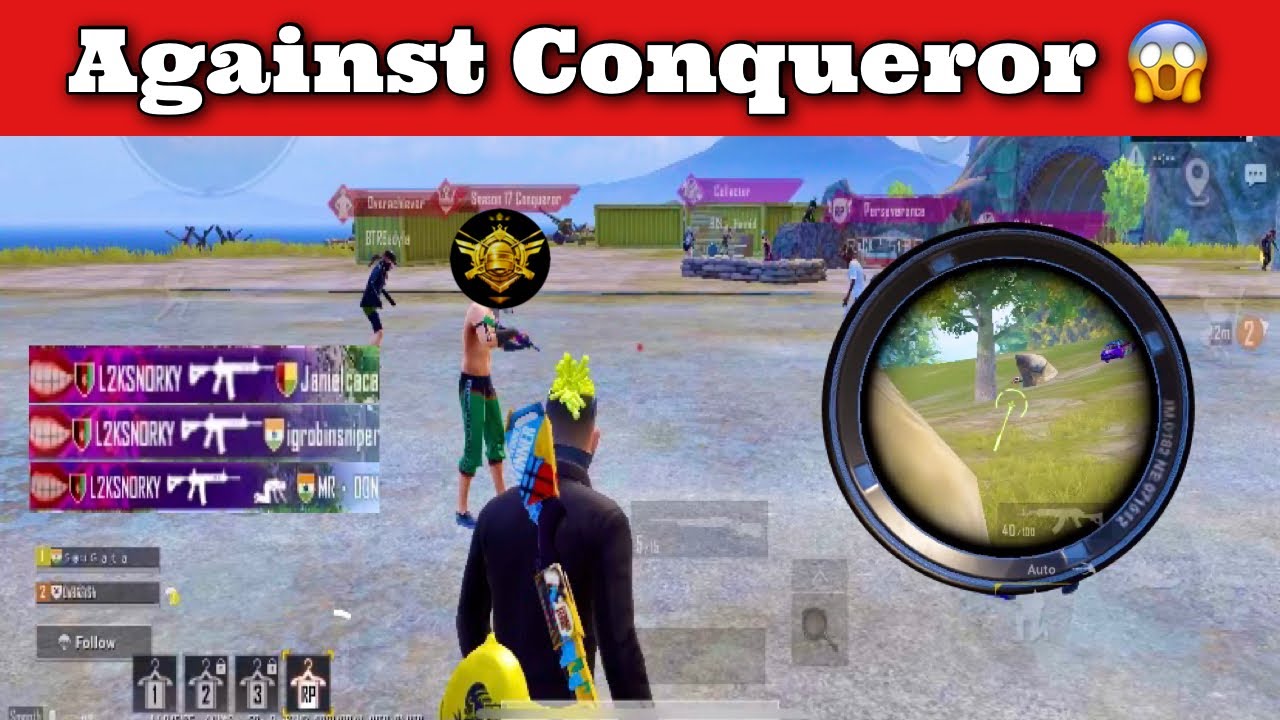 Fight Against Conqueror Player 😱 | PUBG MOBILE |  SouGata Plays