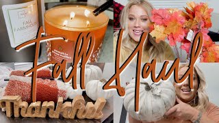 NEW FALL DECOR HAUL 2021| TJMAXX HOMEGOODS, DOLLAR TREE, HOBBY LOBBY FALL HAUL | FALL DECORATIONS