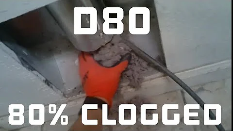 D80 error code(dryer vent 80% clogged) Dryer not working! Caused by massive clogs!