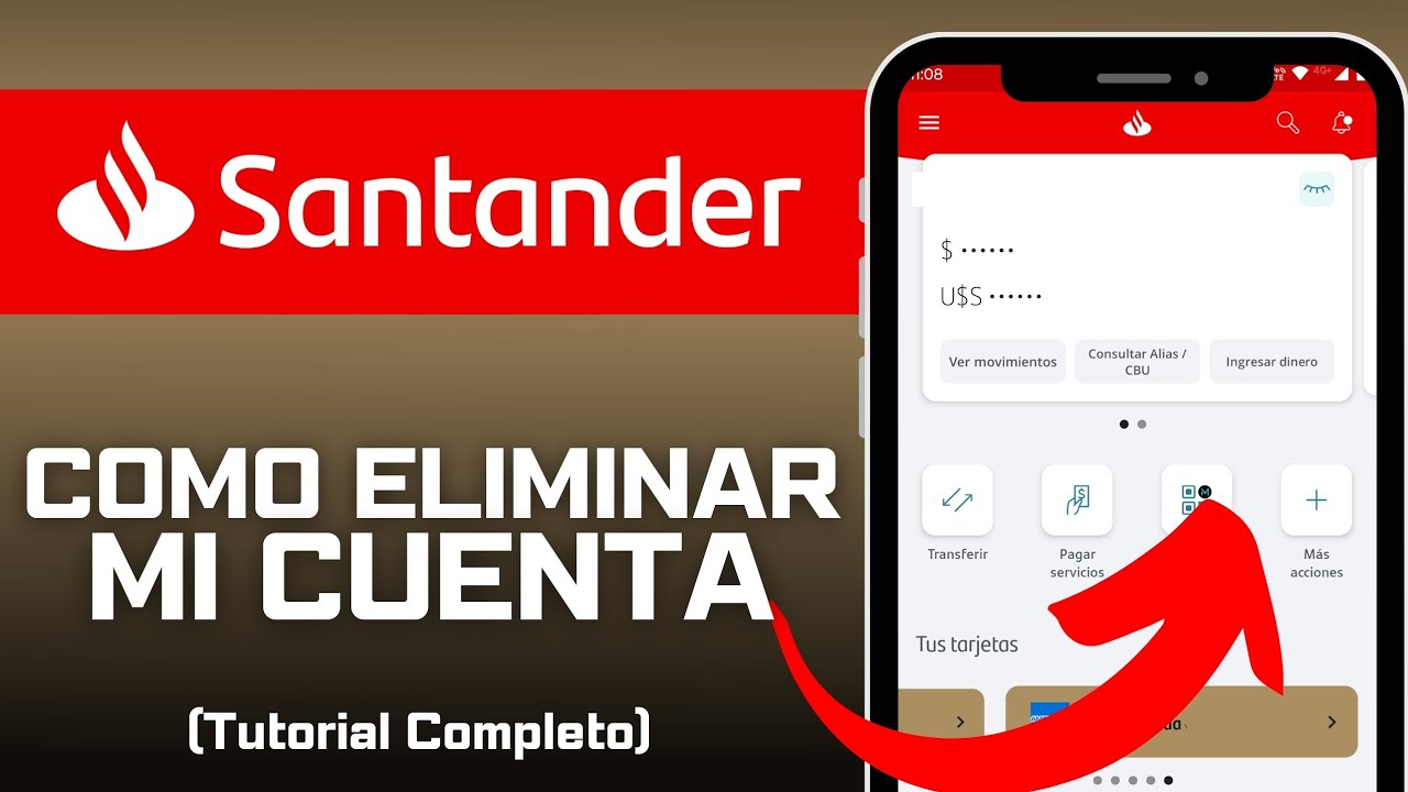 Como Borrar Mi cuenta de Banco Santander 2024 - YouTube