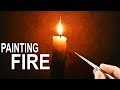 Painting Light or Fire with Acrylics