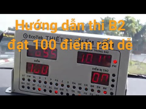 Video Hướng dẫn lái xe thi B2 sa hình đạt 100 điểm sân sát... - youtube