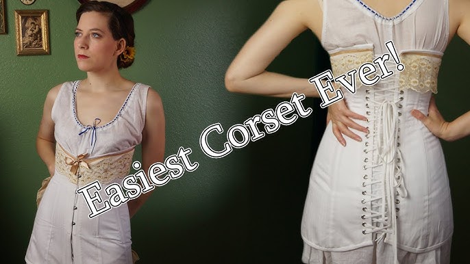 Making an early Edwardian corset 