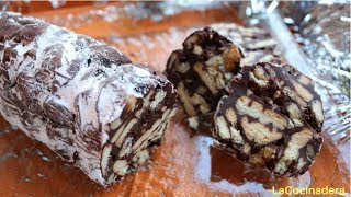 Navidad y Año Nuevo: Delicioso “Salame” de Chocolate (tipo turrón) - LaCocinadera