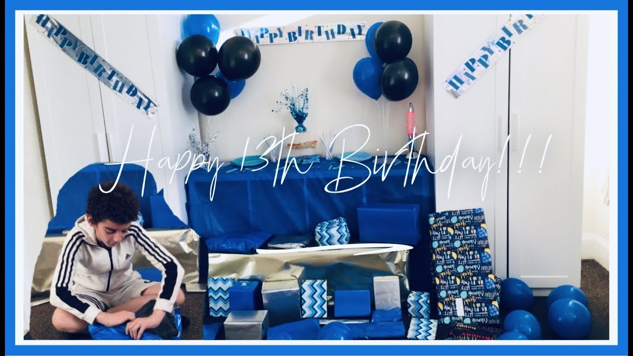 Jayden's 13th Birthday morning opening presents! HUGE unwrapping unboxing HAUL! l Bowie Family Vlogs