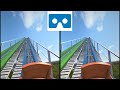 Roller Coaster 34 3D VR video 3D SBS VR box google cardboard