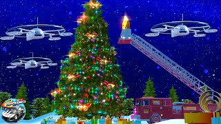 Deck The Halls - Christmas Song & Car Cartoon Video for Children