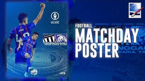 Football Matchday Poster Speed Art Using Paint.Net 🎨